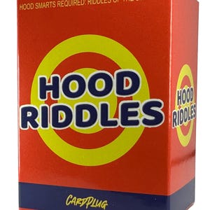 Hood Riddles : The Ultimate Black Culture Trivia Card Game - Hilarious and Challenging Riddles Perfect for Cookouts, Game Nights