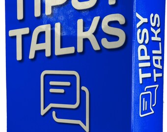Tipsy Talks Friends Night Card Game | Conversation Starter & Drinking Game Discover, Drink, and Connect with Friends | Great for Group Fun