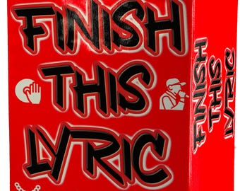 Finish This Lyric Hip-Hop Game – The Ultimate Party Card Game for Rap Fans - Test Your Lyric Knowledge with Friends, and Hip-Hop Enthusiasts