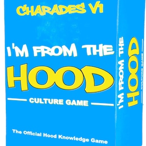 I&#39;m from The Hood Charades V1 – A Dynamic Black Culture Charades Party Game | Features Slang, Expressions & Fun Action Cards