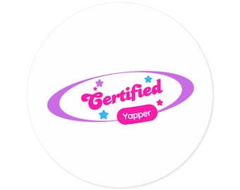 Zertifizierter Yapper Aufkleber