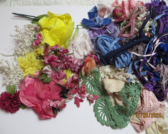 EASTER SALE new fern fronds 48 leaves in a set destash lot vintage bridal floral craft supplies White Vintage Millinery leaf lot