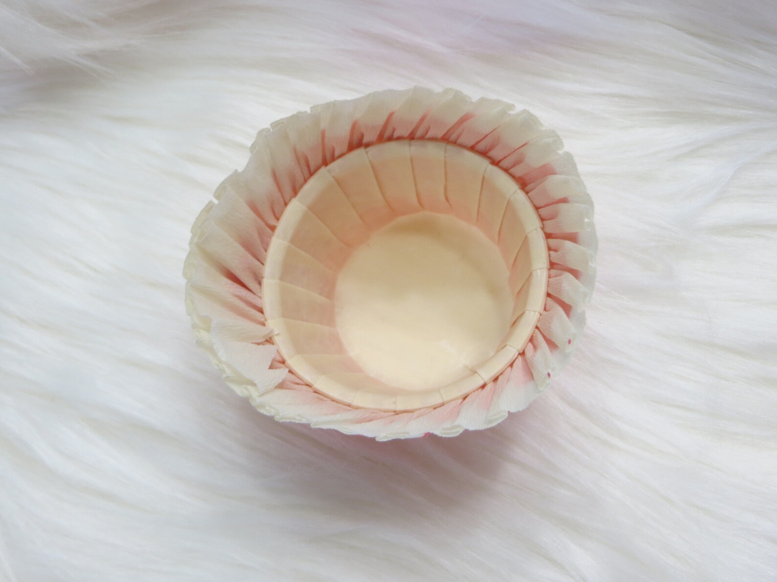 Vintage Crepe Paper Nut CupC.A.Reed1950sPINKParty Etsy