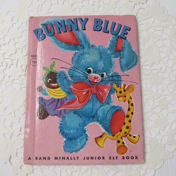 Vintage Children's Book-Bunny Blue-Rand McNally