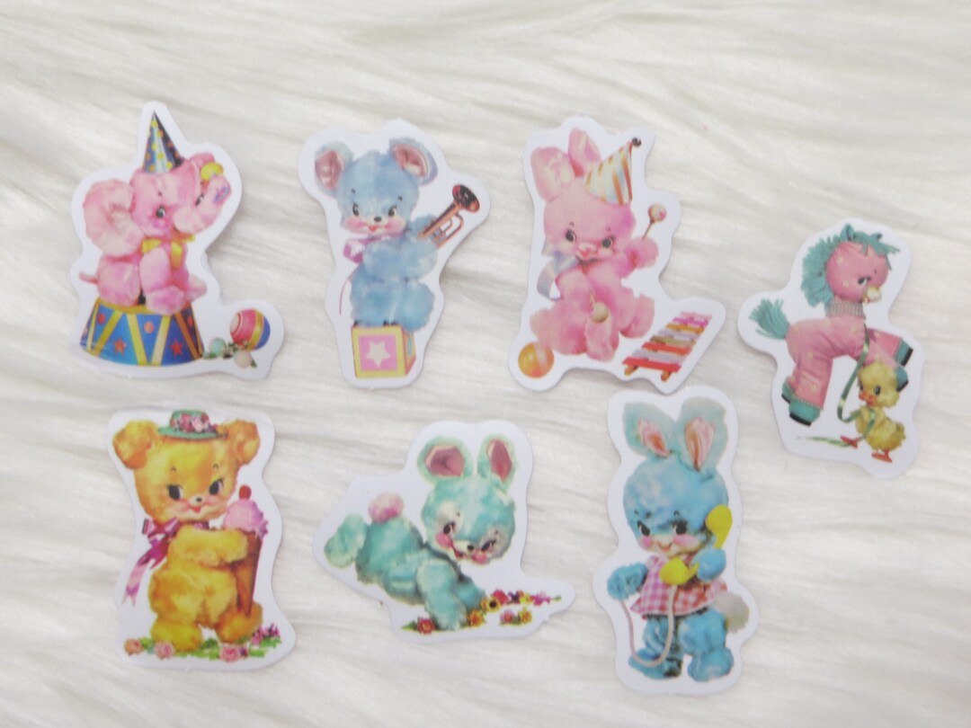 Kitschy Sticker Lotmeyercord Animalshandmadekidsretro Etsy