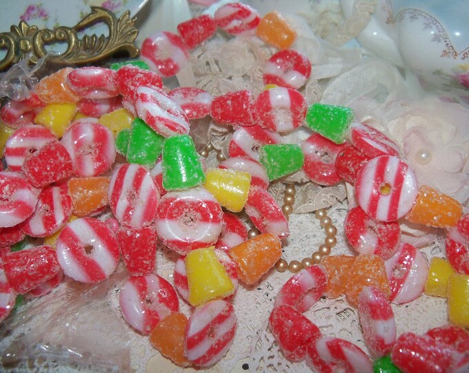 Vintage Sugared Candy Garlandchristmas Treeyummy Etsy