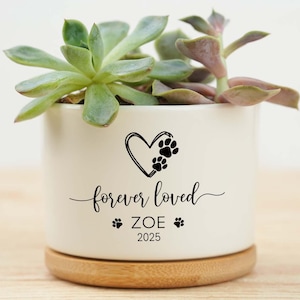 Cat Memorial Gift, Loss of Cat, pet memorial planter, dog memorial, loss of pet gift, personalized gift flower pot, pet memorial gift