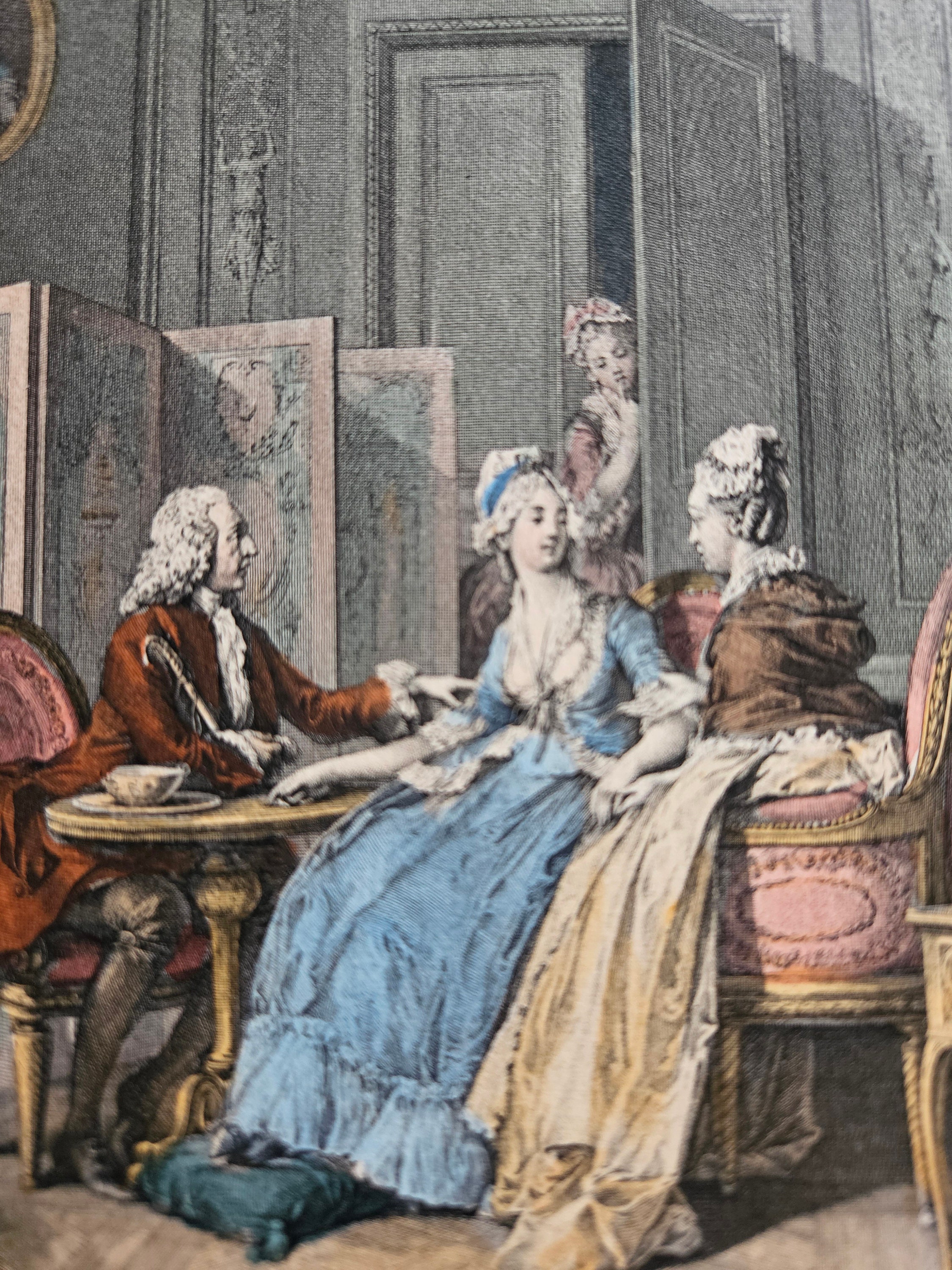 Declaration De La Grossesse announcement of Pregnancy Pietro Antonio Martini After Moreau 1700s