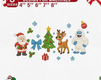 Gestickter Schneemann-Entwurf, Weihnachtsschneemannfilm-Design, Weihnachten lassen es schneien bestickter Pullover, Weihnachtsgeschenk