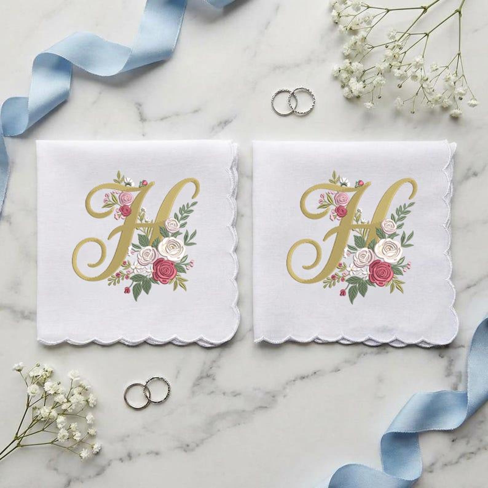 Monogram With Roses Floral Letter A Embroidery Design, Elegant Monogram A With Roses ...