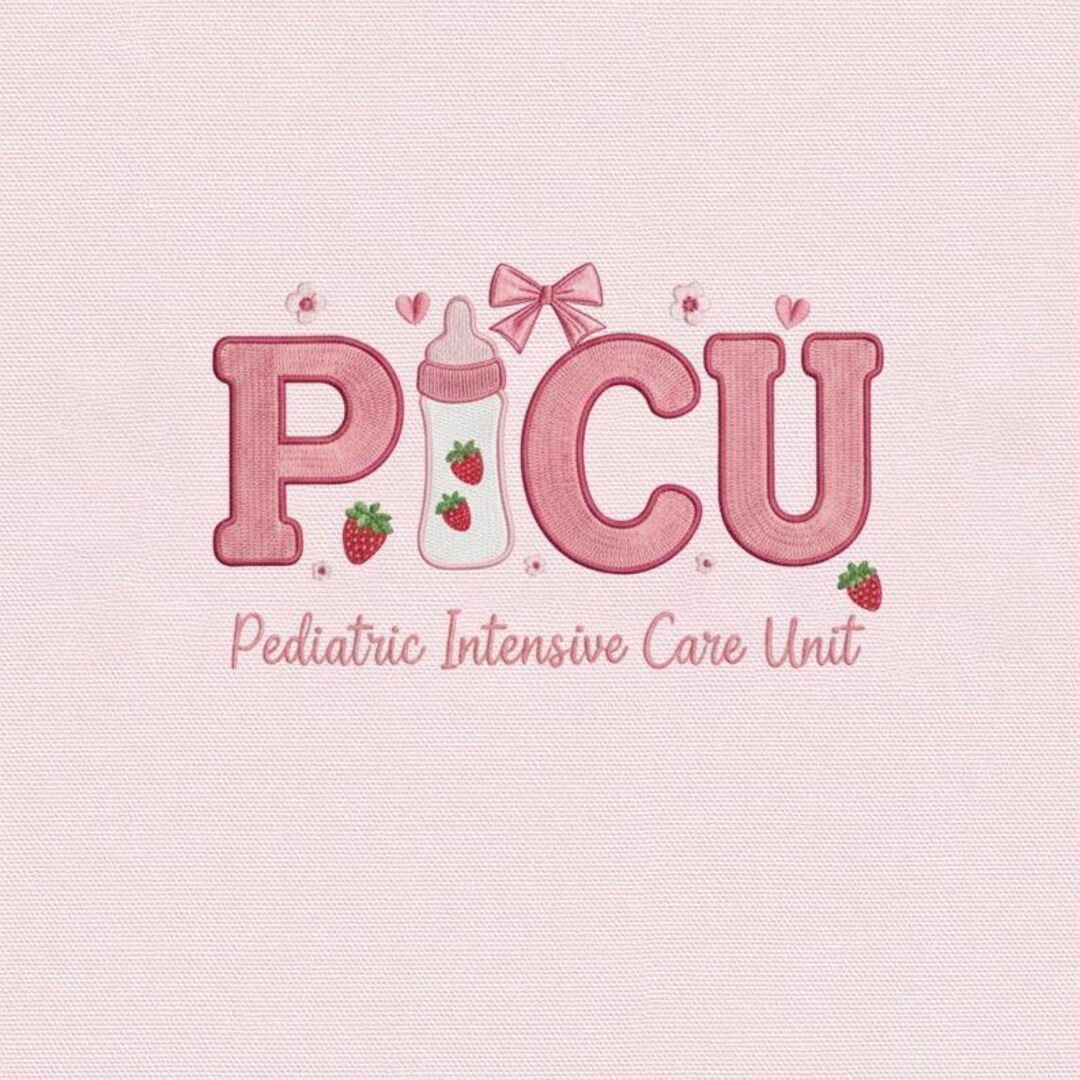 Embroidered PICU Nurse Design, Pediatric Intensive Care Unit Design ...