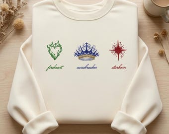 Embroidered Sarah J Maas Design| Fireheart Aelin Galathynius Cursebreaker Feyre Starborn Bryce Quinlan Licensed
