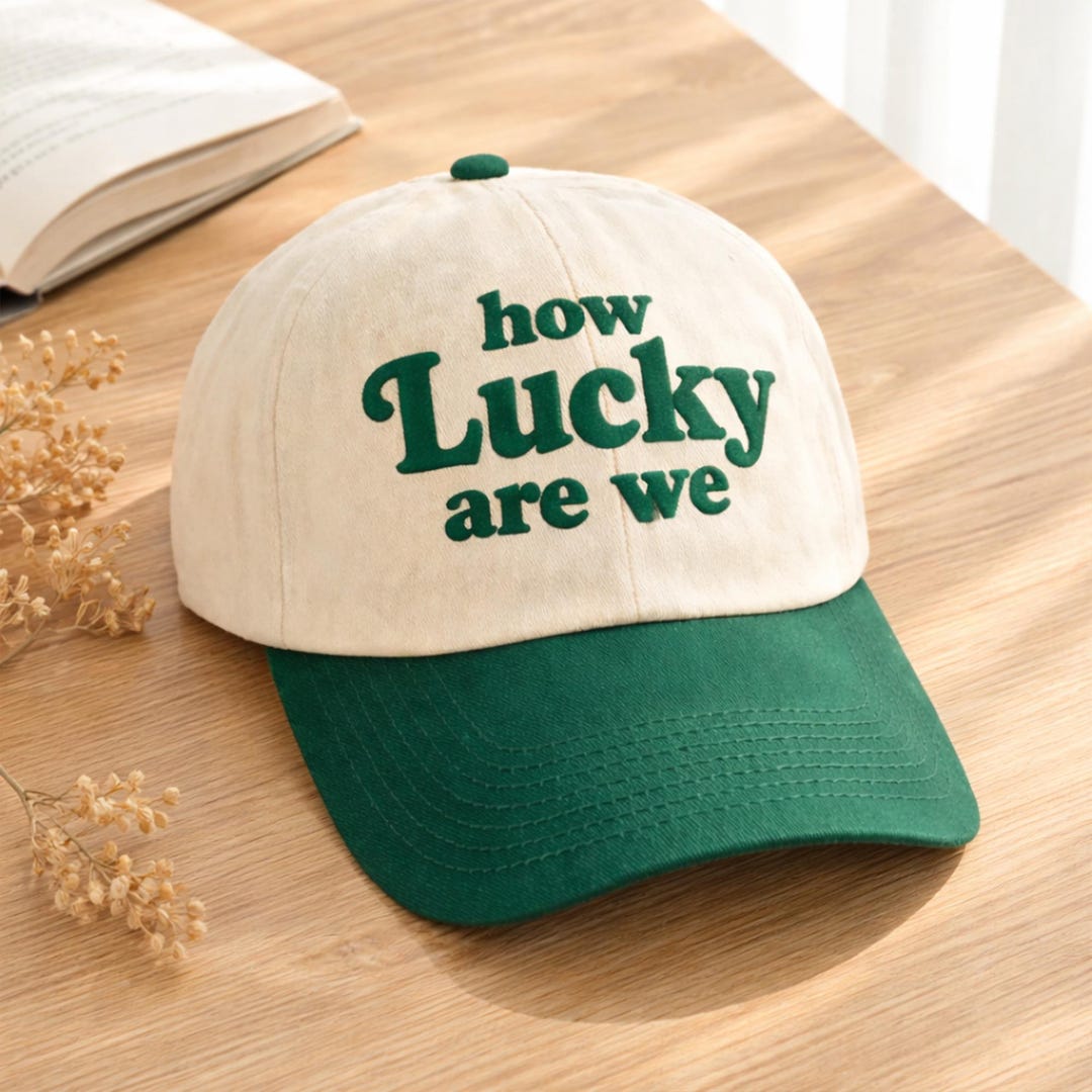 How Lucky Are We Embroidered Hat, St Patricks Day Baseball Cap, Lucky ...