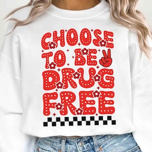 Red Ribbon Week SVG PNG: Drug-Free Awareness Cricut Sublimation Design (Digital Download)