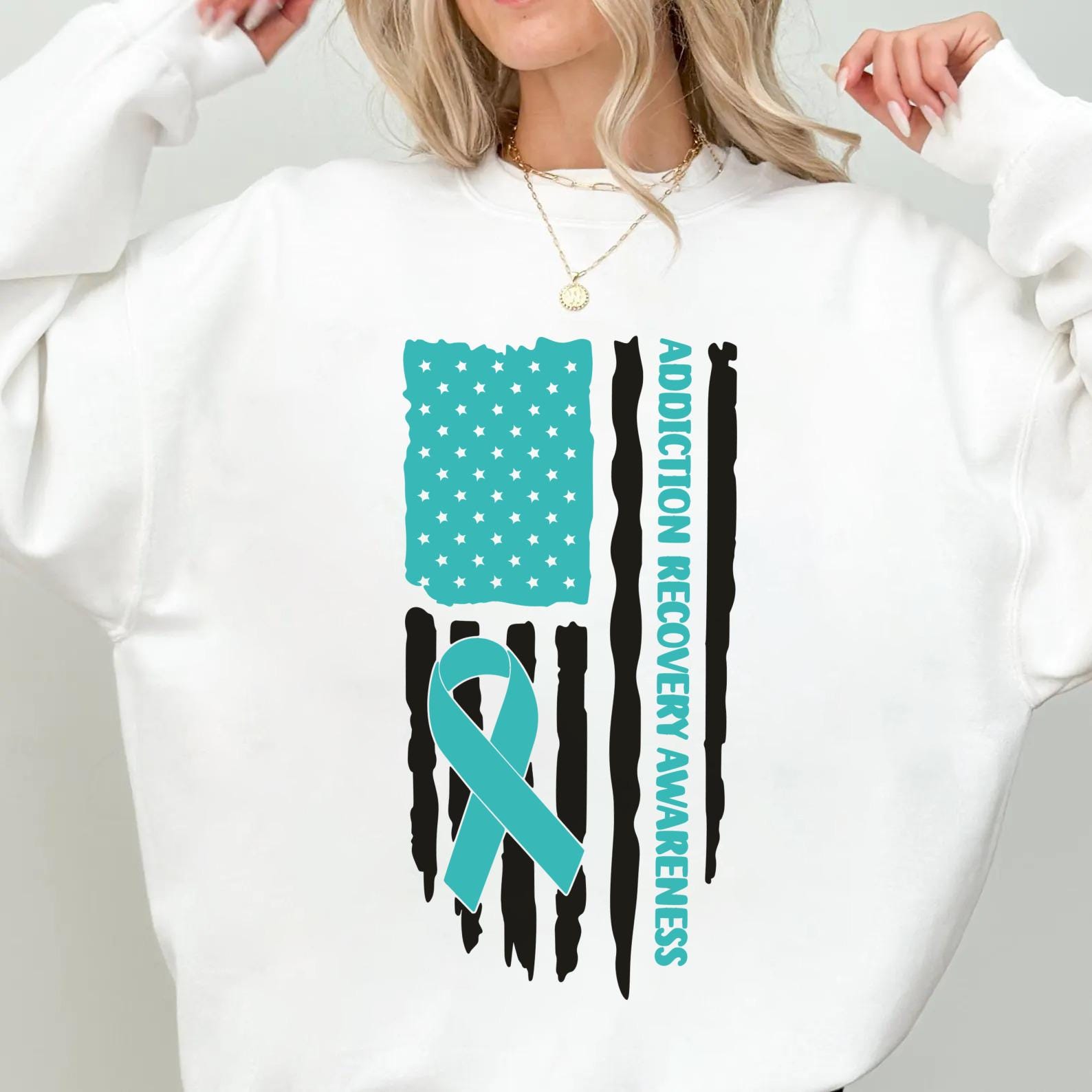 Addiction Recovery Awareness Svg Png, Addiction Recovery Flag Png, Drug ...