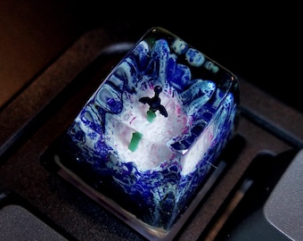 Mechanical keycap, custom keycap,esc keycap,resin keycap, gift for him,personalized gifts,gaming keycap, keycap artisan, keycap resin