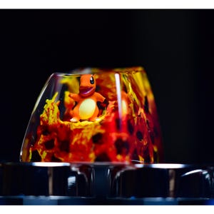 Char.mander Resin Keycap ,anime keycap, custom keycap , artisan keycap, birthday gift, gift for him, cute gift, father's day gift