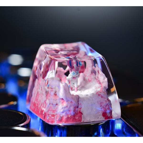 Syl.veon Resin Keycap, Anime-Tastenkappe, benutzerdefinierte Tastenkappe, handwerkliche Tastenkappe, Geburtstagsgeschenk, Geschenk für ihn, süßes Geschenk, Vatertagsgeschenk, Geschenk für sie