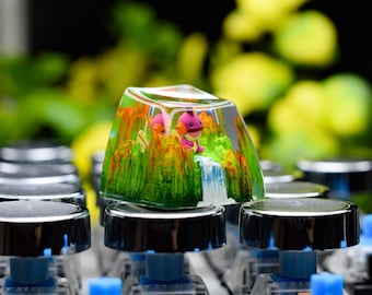 Shiny Mud.kip Resin Keycap anime custom keycap artisan, birthday gift for him, cute gift, keycap poke mon gift for her, valentines gift