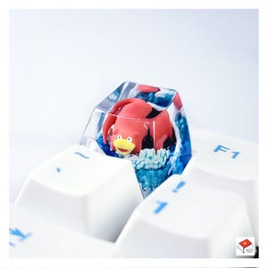 Slow.poke Resin Keycap ,anime keycap, custom keycap , artisan keycap, birthday gift, gift for him, cute gift, father&#39;s day gift custom
