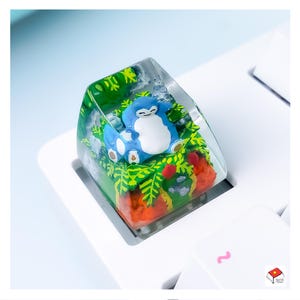 Snor.lax Resin Keycap ,anime keycap, custom keycap , artisan keycap, birthday gift, gift for him, cute gift, father&#39;s day gift
