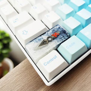 Valo.rant jet.t Messer Tastenkappe Handwerker, Geben Sie Tastenkappenharz ein, Umschalttastenkappe, Backspace-Tastenkappe, Anime-Tastenkappen, Gaming-Tastenkappe, Japanische Tastenkappe Custom