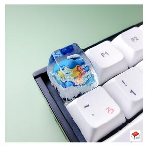 Wail.mer Resin Keycap ,anime keycap, custom keycap , artisan keycap, birthday gift, gift for him, cute gift, father&#39;s day gift,gaming keycap