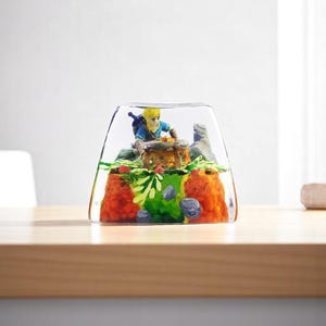 Link Zel.da keycap, Ma.jo.ra Mask artisan keycap, Zel.da Shield Le.gend of Zel.da resin keycap, Gaming decor, Gamings keycap, Anime Keycap