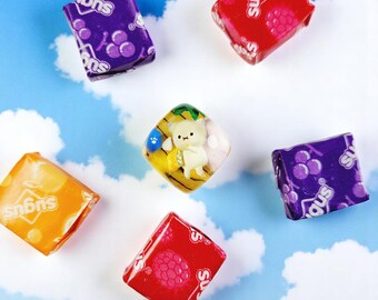 Chibi Cat Artisan Keycap – Cute Resin Keycap, Gift for Cat Lovers, Kawaii Keyboard Gift,Kawaii Resin Keycap, anime keycap custom gaming key