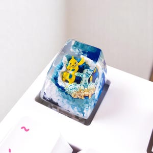 Shiny Bui.zel Resin Keycap ,anime keycap, custom keycap , artisan keycap, birthday gift, father&#39;s day gift for him, gaming keycap custom