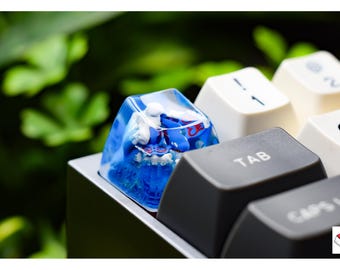 Casquette de porte-clés en résine Kyo.gre, capuchon de porte-clé anime, capuchon de porte-clé personnalisé, capuchon de porte-clé artisanal, cadeau d'anniversaire, cadeau pour lui, cadeau mignon, cadeau de fête des pères, cadeau pour elle