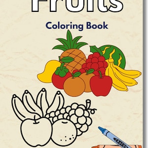 Juicy Joys: Ein Obst-Malbuch für Kinder| Vom Obstgarten zum Tisch- Ein Obstmalabenteuer | Ein Obstmalbuch zum Ausdrucken
