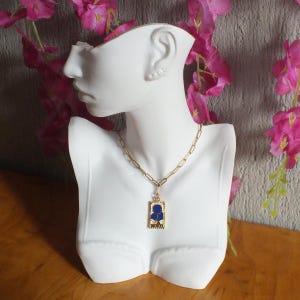 Collana con ciondolo della carta dei tarocchi del sole – Catena in acciaio inossidabile