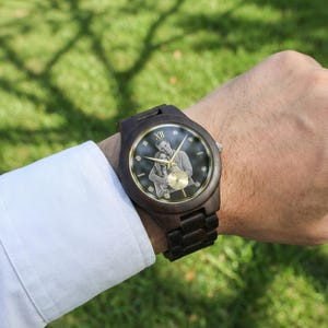 Orologio con incisione in cristallo, regalo unico per anniversario, orologio con foto di coppia, foto incisa personalizzata per lui, regalo per la festa del papà, regalo di nozze