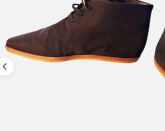 ROMEO GIGLI Botki do kostki z lat 90. z materiału w kolorze czarnym, Włochy, rozmiar 38, vintage, nigdy nienoszone