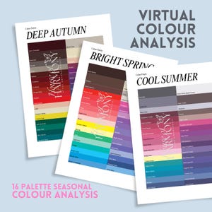 Virtual Colour Analysis - 16 Season Colour Palette System