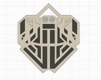 Collar Lune - Archivo STL de impresión 3D | Inspirado en la expedición Clair Obscur 33 | Joyas de fantasía