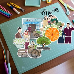 Wenn das Leben Ihnen Tangerinen gibt, inspiriertes Aufkleberblatt, niedliche Scrapbook-Dekorationen, Geschenk für Journaling, ausdrucksstarke Kunstaufkleber