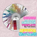 Ohuhu Honolulu 320 Swatch Card Template with New and Old Codes, Ohuhu New Swatch Conversion, Ohuhu Alcohol Markers Swatch, New Names Swatch