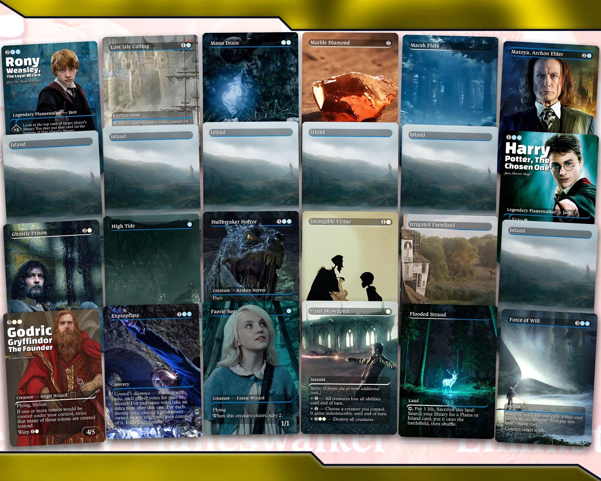 Harry Potter Good Wizards Proxy Commander Deck: Custom EDH - Etsy