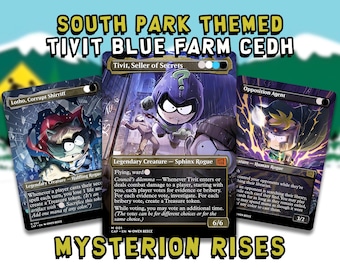 Mysterion Rises | Tivit Commander cEDH Blue Farm Proxy Deck | Custom South Park