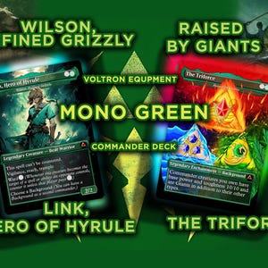 Ultimate Zelda MTG Commander Link & Triforce EDH Proxy Deck