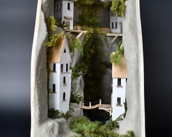 Rincón de libros de fantasía / Rincón de libros / Decoración de estantería