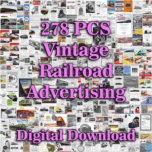 Missouri Pacific Railroad, Railway Print, Train Ephemera, Railroad Collection, Vintage Railroad Advertising, Railroad Fan Gifts