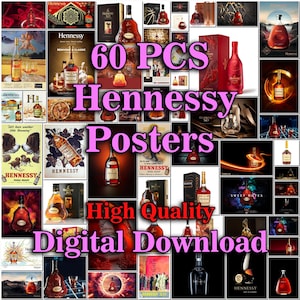 Imágenes prediseñadas de Hennessy, impresión digital de Hennessy, arte mural de Hennessy, pósteres de Hennessy, arte de cocina de Hennessy, póster de bar de Hennessy, póster de Hennessy