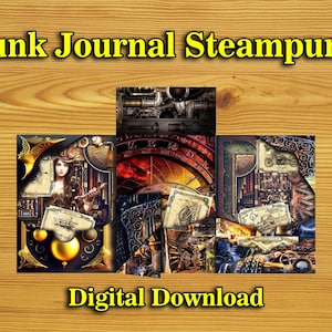 Gothic Junk Journal, Steampunk Junk Journal, Victorian Junk Journal, Small Junk Journal, Witch Junk Journal, Gothic Journal