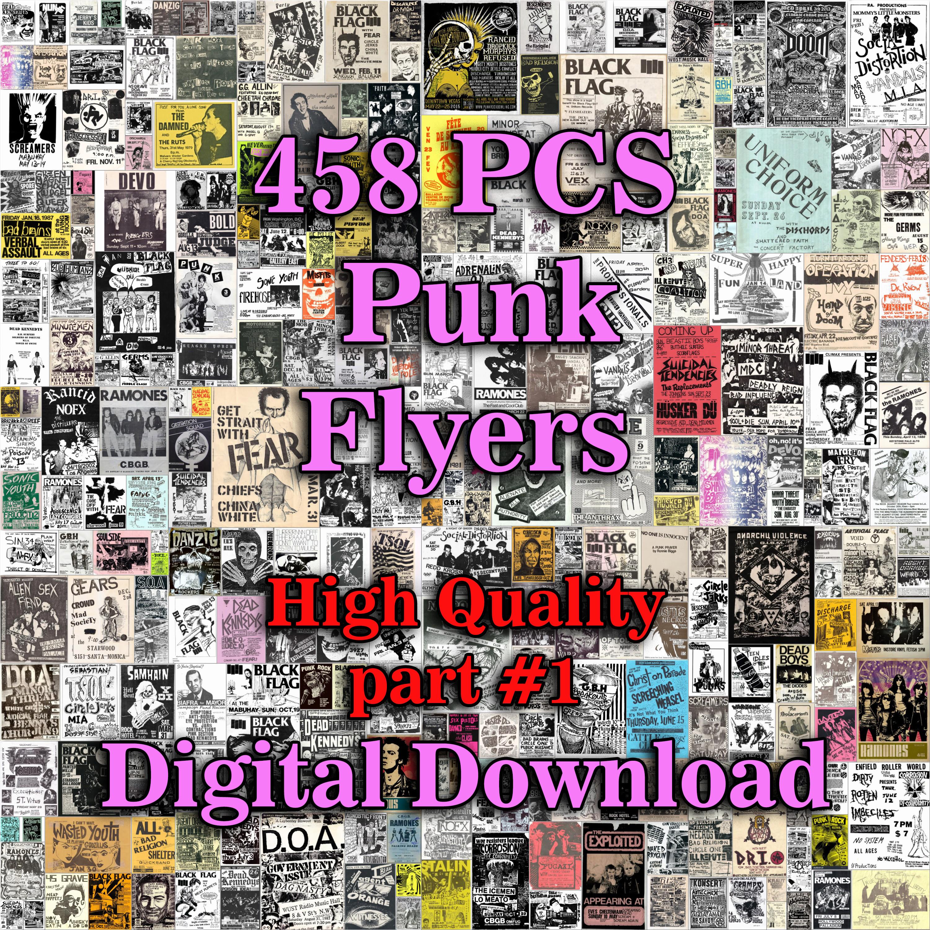 Punk Posters, Punk Flyers, Punk Wall Art, Hardcore Punk, Punk Poster, Post Punk, Punk Flyer, Punk Wall Decor, 80s Punk, Punk Rock Posters