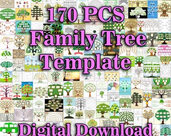 Custom Family Tree, Family Tree Wall Art, Family Reunion Tree, Family Tree Chart, Family Tree Printable, Family Tree Template