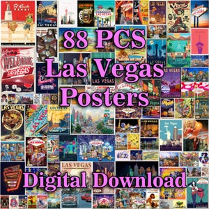 Las Vegas Poster, Las Vegas Souvenir, Las Vegas Kunst, Las Vegas Vintage, Las Vegas Wandkunst, Vegas Wandkunst, Las Vegas City Art