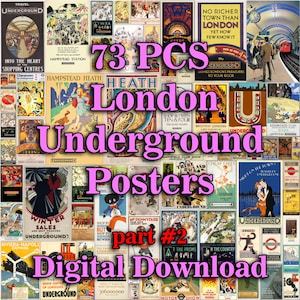London Underground, London Underground Poster, London Underground Art, London Transport Art, London Underground Sign, Poster Underground
